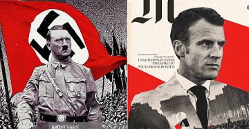 Hitler és Macron egykutya